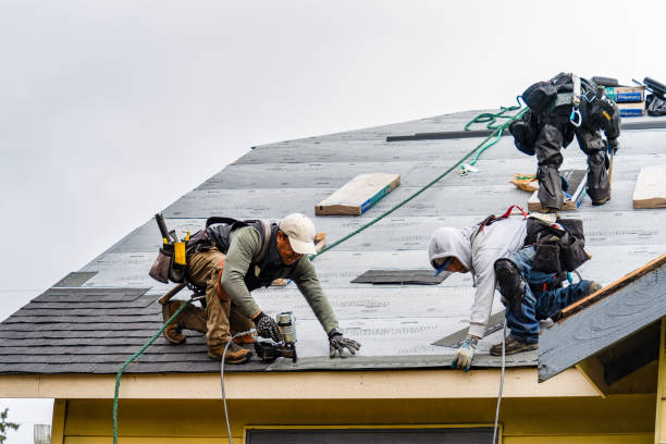 Professional Gutter Installation technician working in Sacramento, PA
